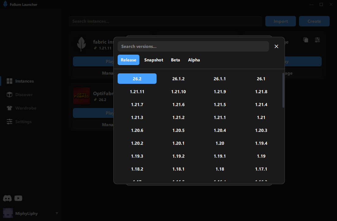 Version support in Folium